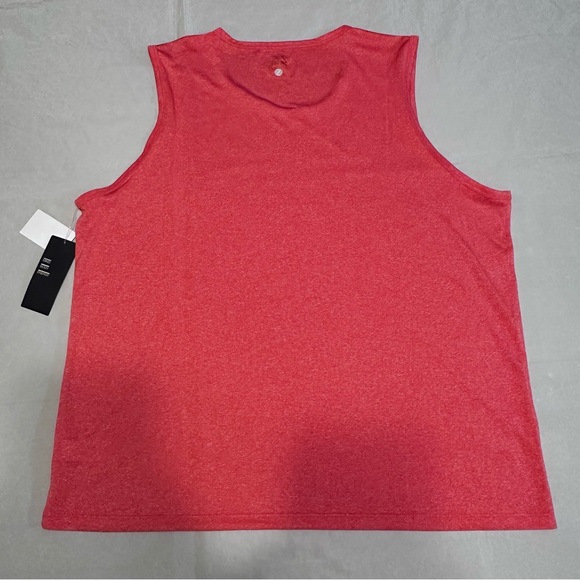 Men’s Tank Top Z by Zella Performance  2XL Coral Hot Sleeveless Crew Neck - Picture 3 of 7